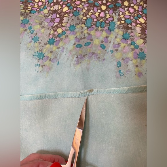 Yumi Sz 2/4 Beautiful Multicolor Mosaic Print Sun Dress Lined Zipper Adj strap - Picture 16 of 16